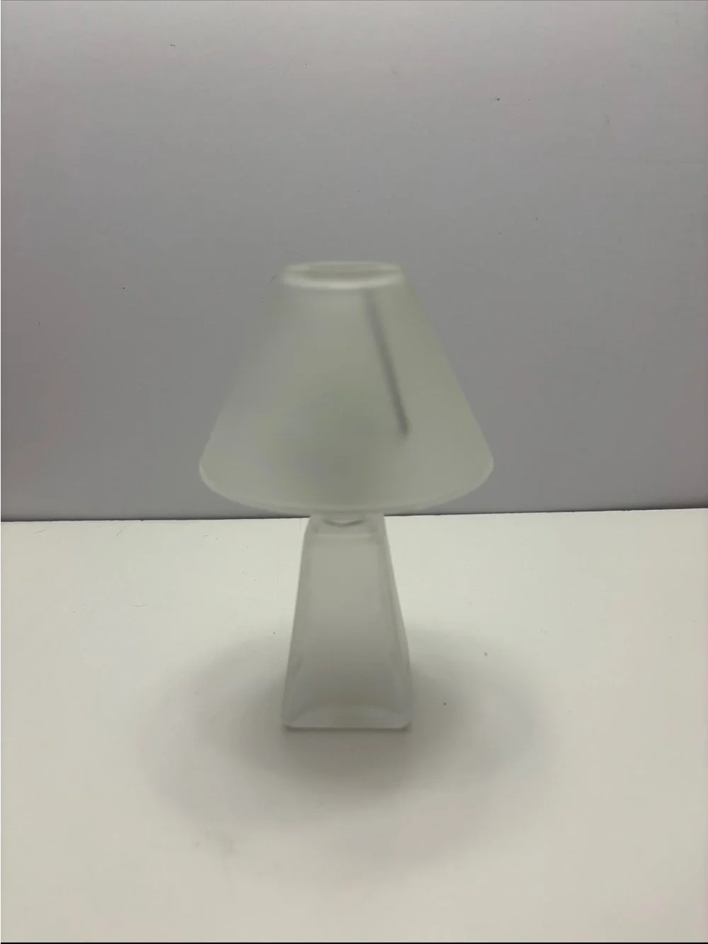 New with box PROVO CRAFT Frosted Glass Lamp Kit - Unpainted